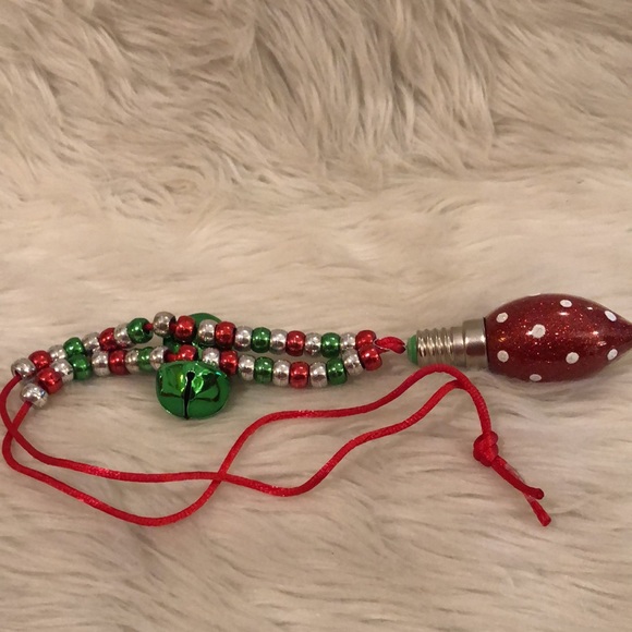 Christmas Tree Bulb Necklace Hand Designed - Picture 5 of 5